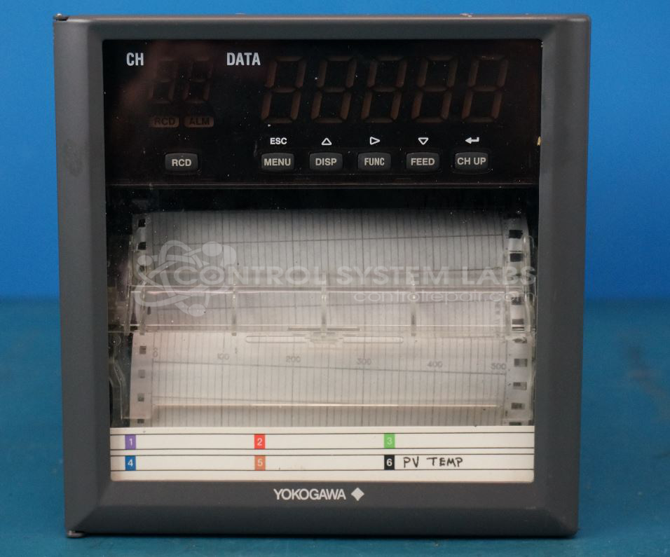 Yokogawa SR10006 Chart Recorder, 6 Dot, 6 Chann Control System Labs